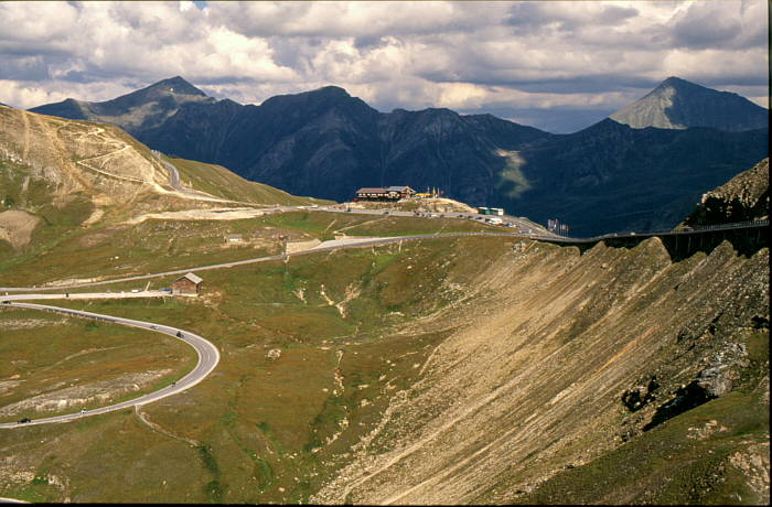 Luftbild Pa&szlig; der Gro&szlig;glockner Hochalpenstra&szlig;e