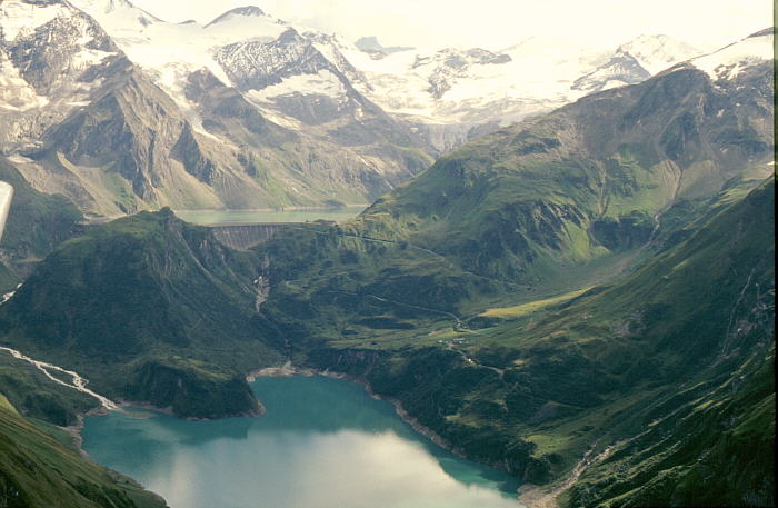 Luftbild Stausee bei Kaprun
