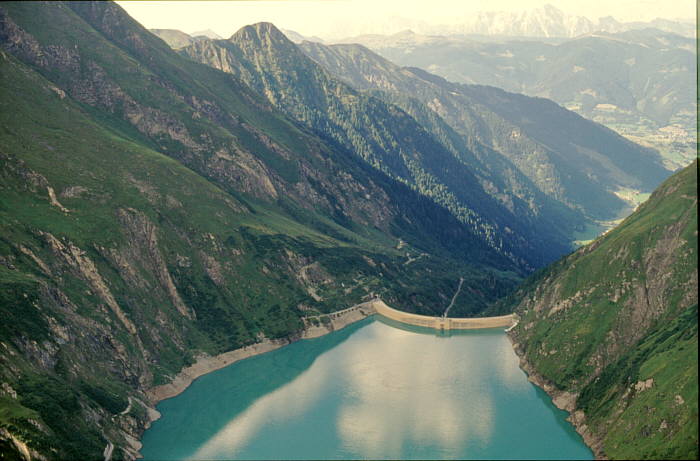 Luftbild Stausee bei Kaprun